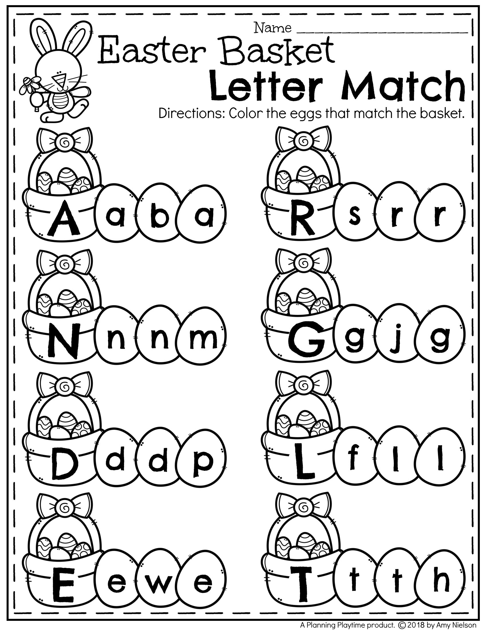 Free Printable Easter Worksheets Preschool