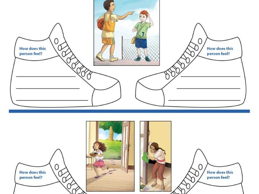 Empathy Worksheet Walk In Someone Elses Shoes