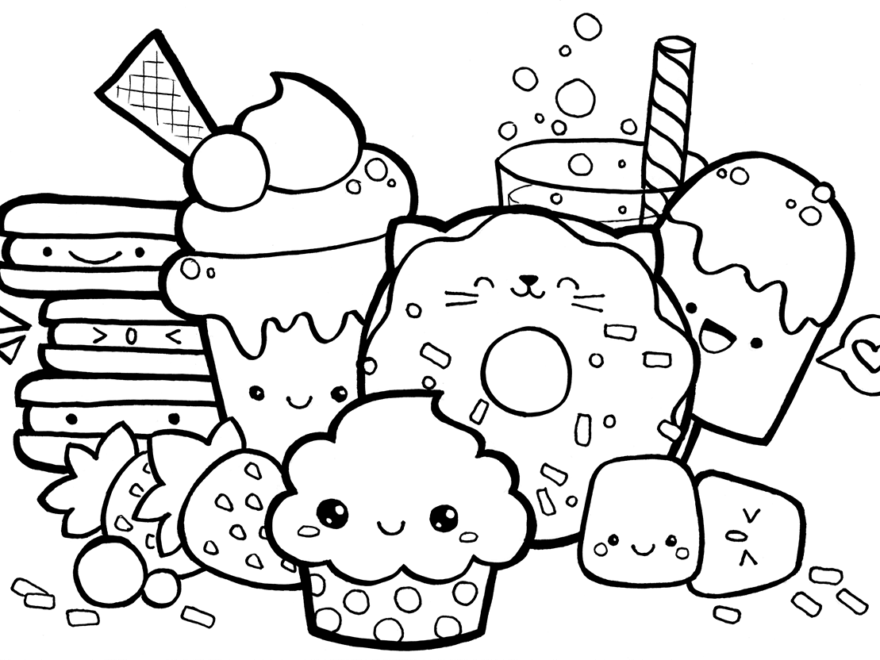 Food Coloring Pages Printable Coloring Pages FREE