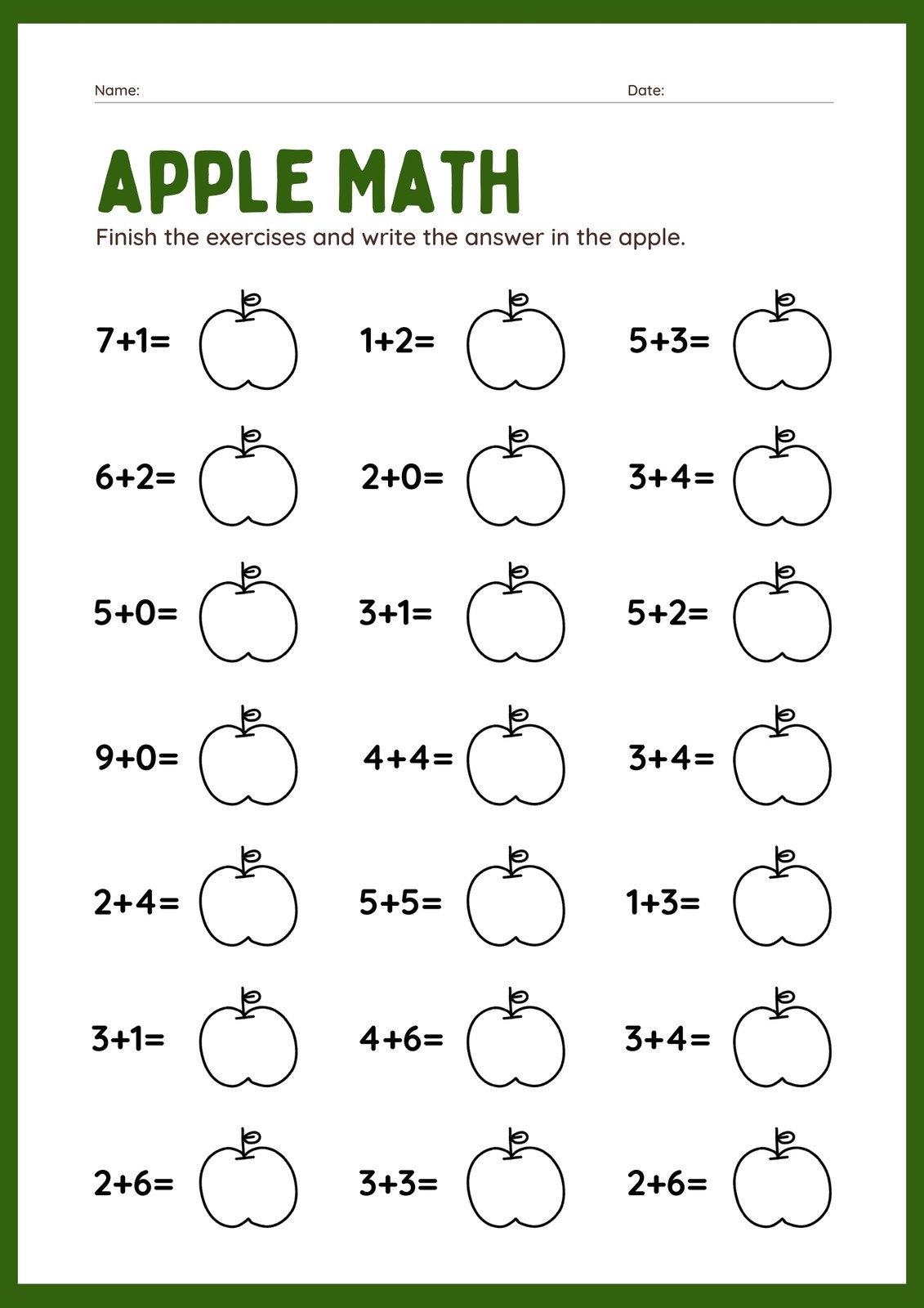 Free Printable Worksheets For The Number 7