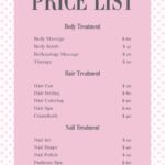 Free And Customizable Price List Templates