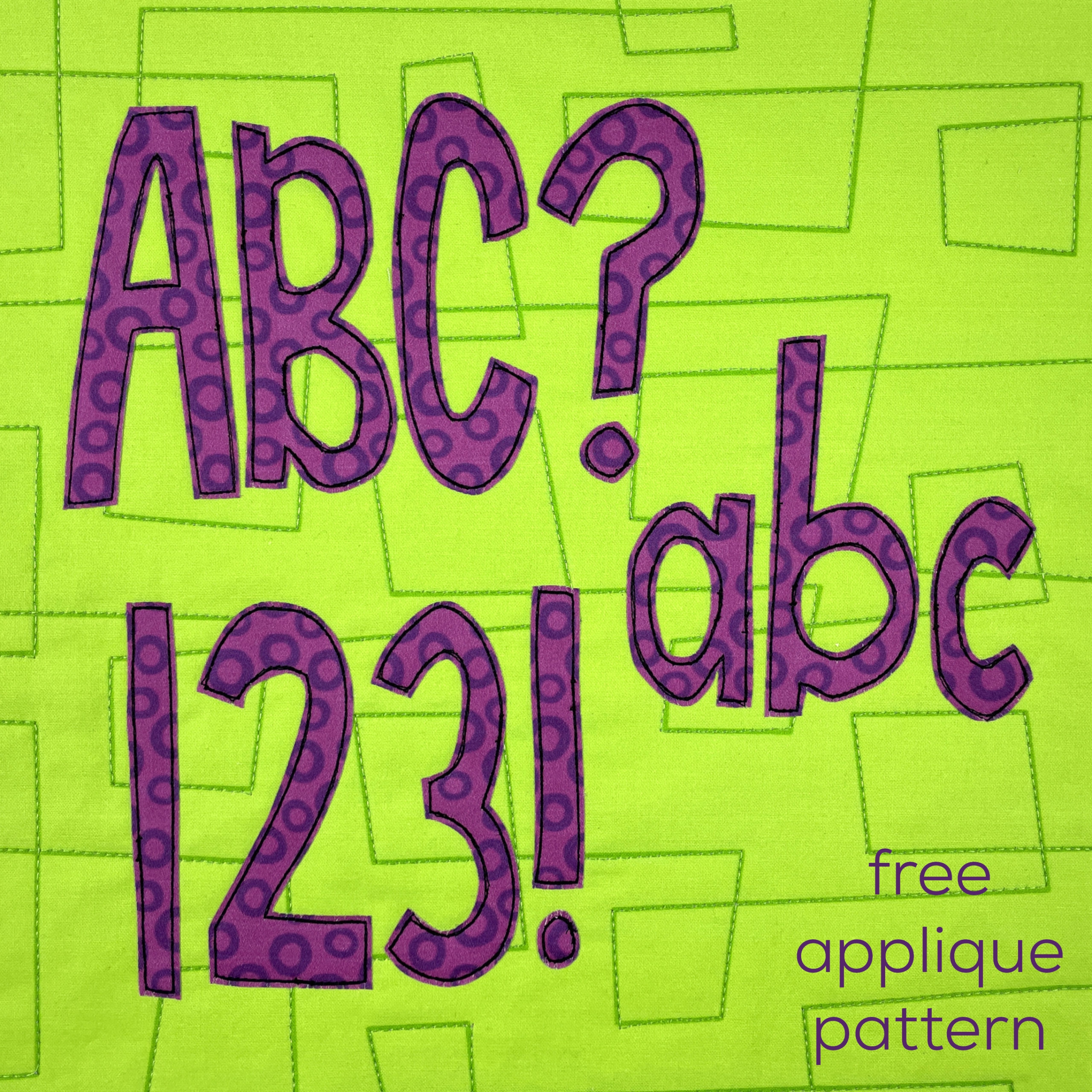 Free Printable Alphabet For Applique