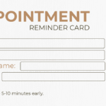 Free Appointment Card Templates Editable And Printable