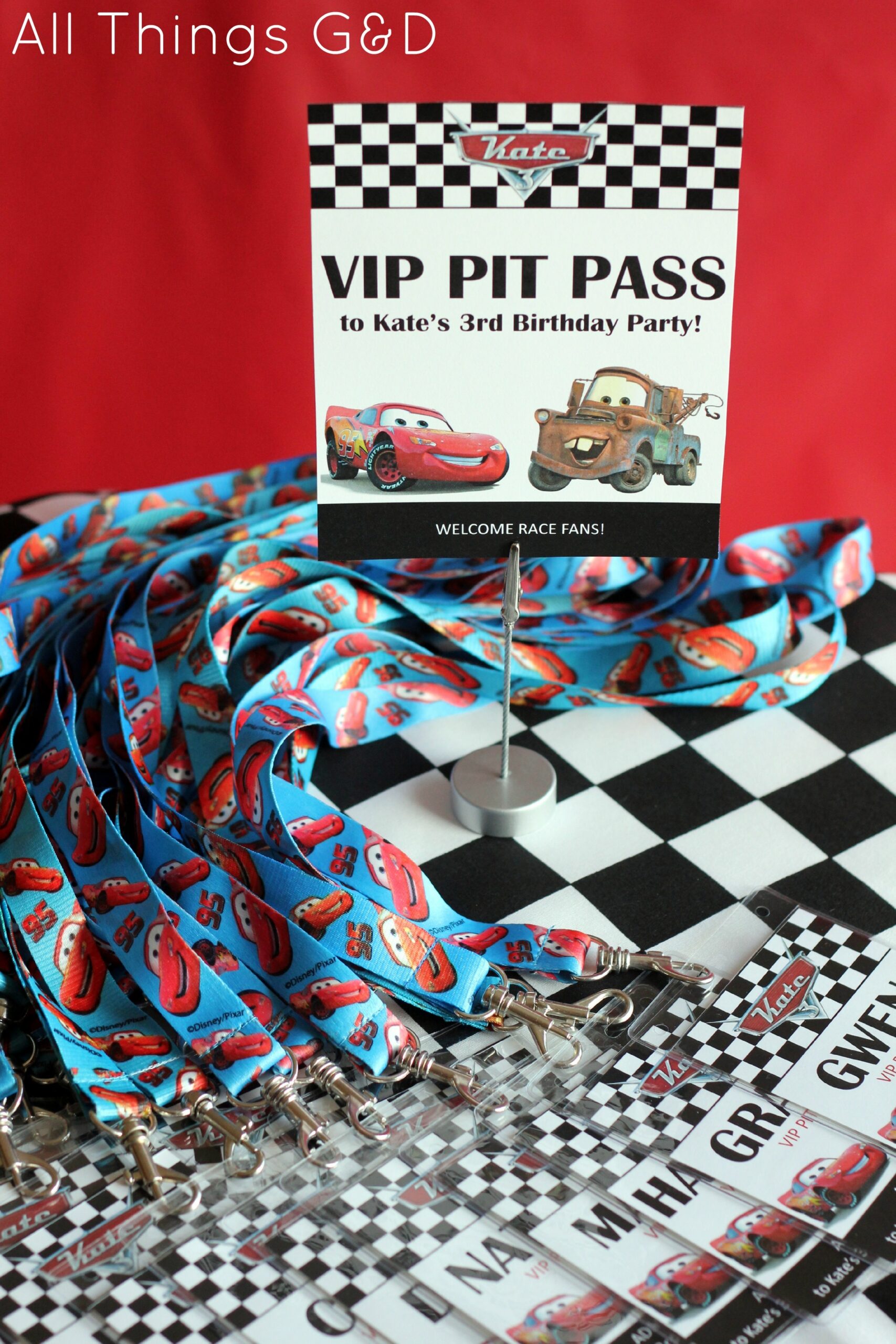 FREE Cars Birthday Party Printables