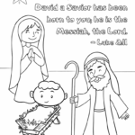 Free Christian Christmas Coloring Pages Out Upon The Waters