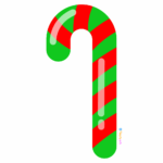 FREE Christmas Candy Cane Clipart PNG File Pearly Arts