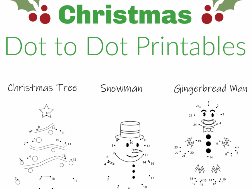 Free Christmas Dot To Dot Printables The Activity Mom