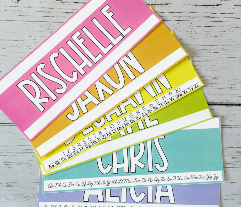 Free Classroom Name Tags Shayna Vohs