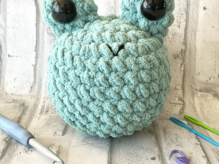 Free Crochet Frog Pattern Easy Beginner First Amigurumi Project With Video Tutorial The Mary Jay