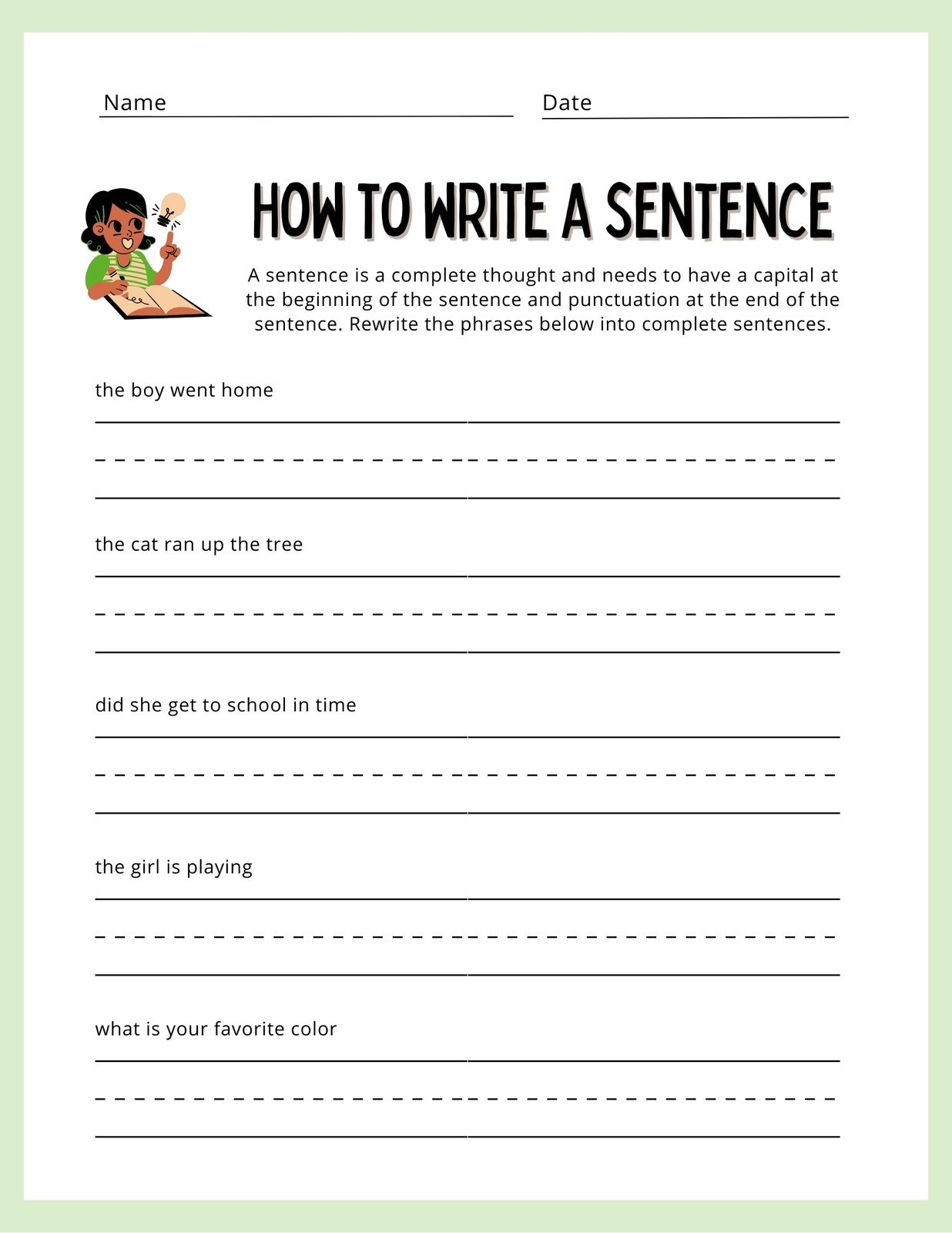 Printable Free Craft Sheets For Kids