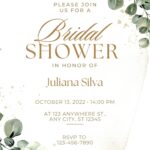 Free Custom Printable Bridal Shower Invitation Templates Canva