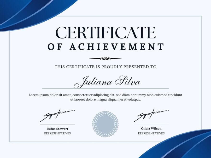 Free Custom Printable Certificate Of Completion Templates Canva