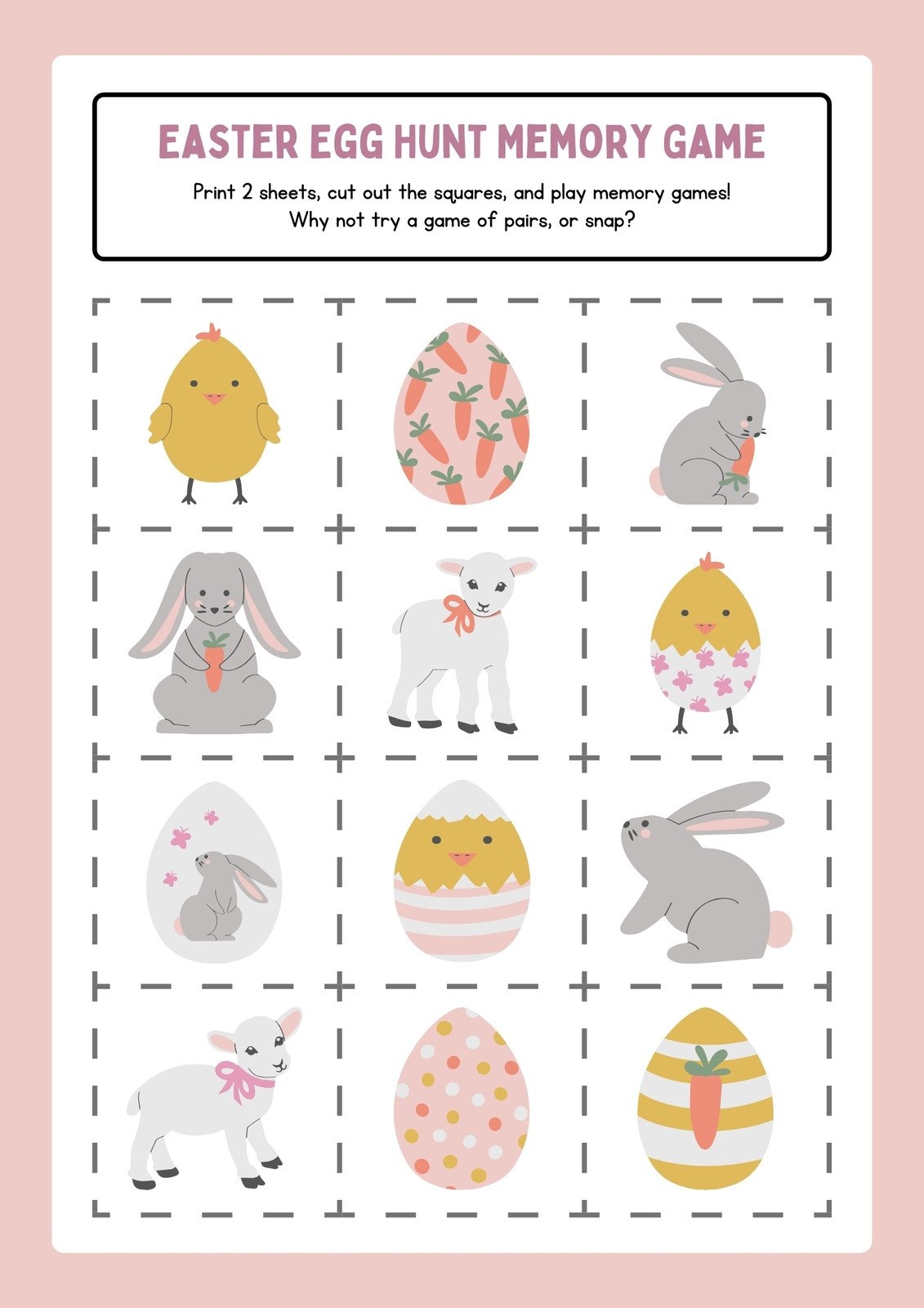 Free Custom Printable Easter Worksheet Templates Canva