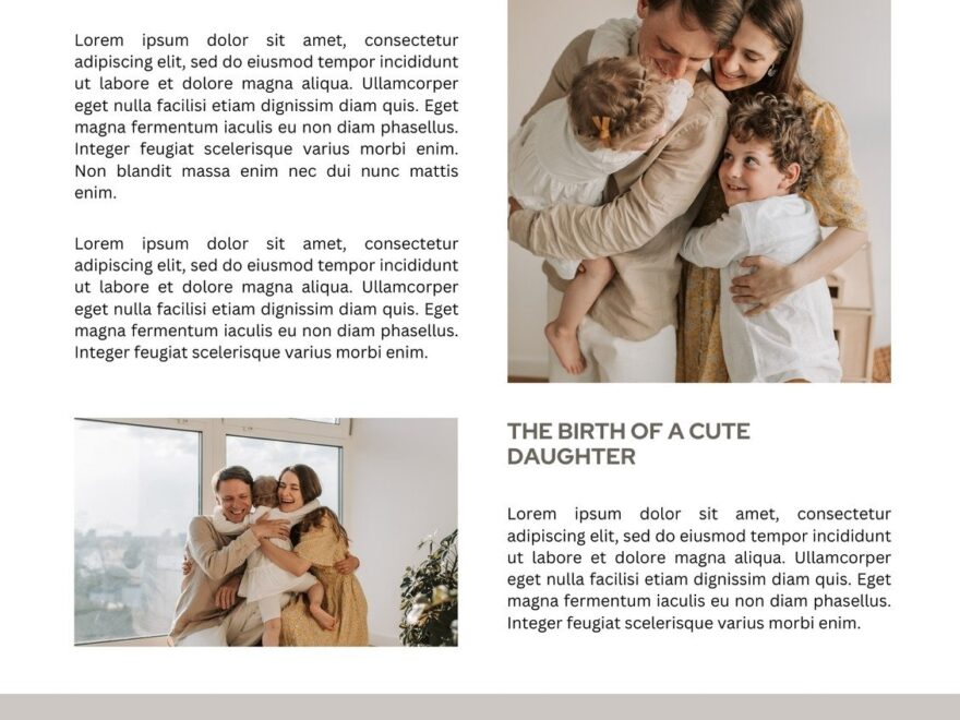 Free Custom Printable Family Newsletter Templates Canva