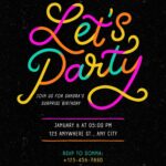 Free Custom Printable Surprise Party Invitation Templates Canva