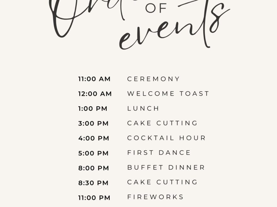 Free Custom Printable Wedding Timeline Planner Templates Canva