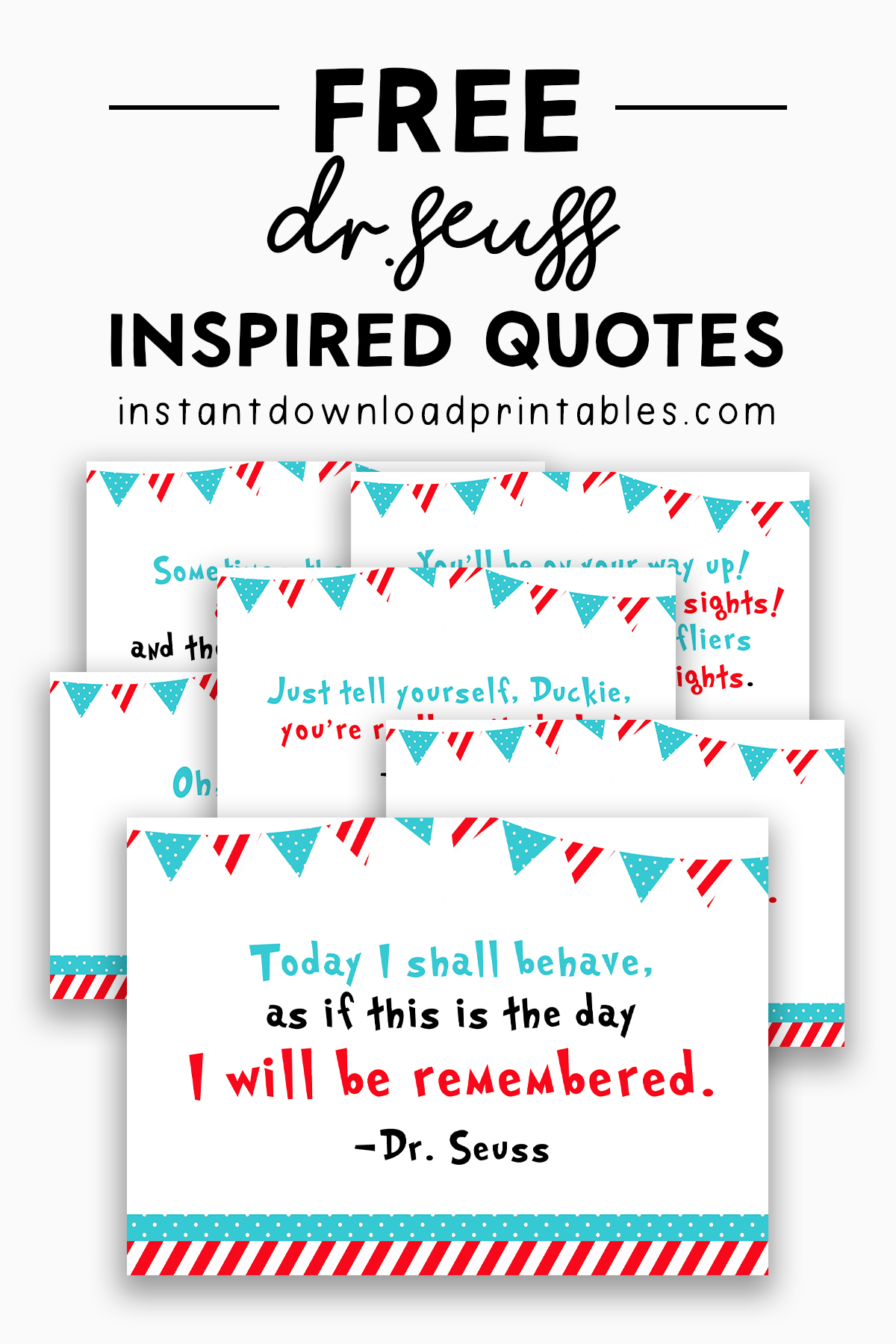 Free Dr Seuss Quotes Printable Instant Download Instant Download Printables