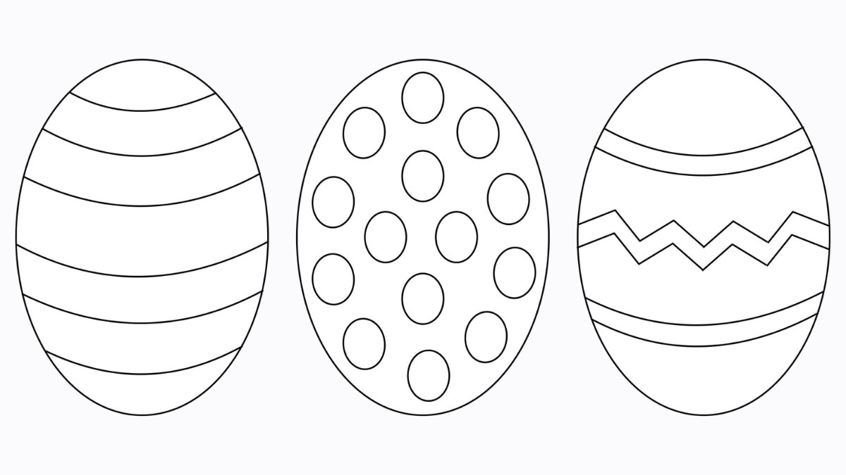 Easter Egg Template Free Printable