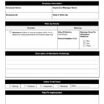 Free Employee Write Up Forms And Templates Download Print In Office GDocs