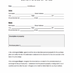 Free General Bill Of Sale Form PDF Word