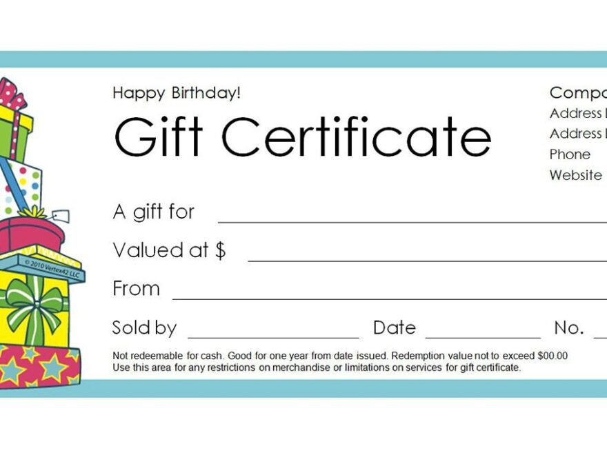 Free Gift Certificate Templates You Can Customize