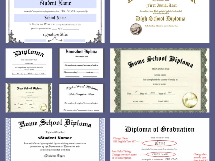 Free Homeschool Diploma Forms Online A Magical Homeschool