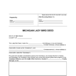 Free Michigan Lady Bird Deed Form PDF Word