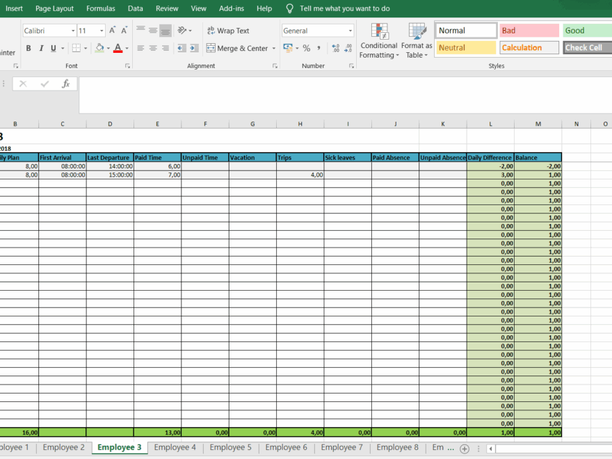 Free Monthly Weekly Timesheet Templates Spica