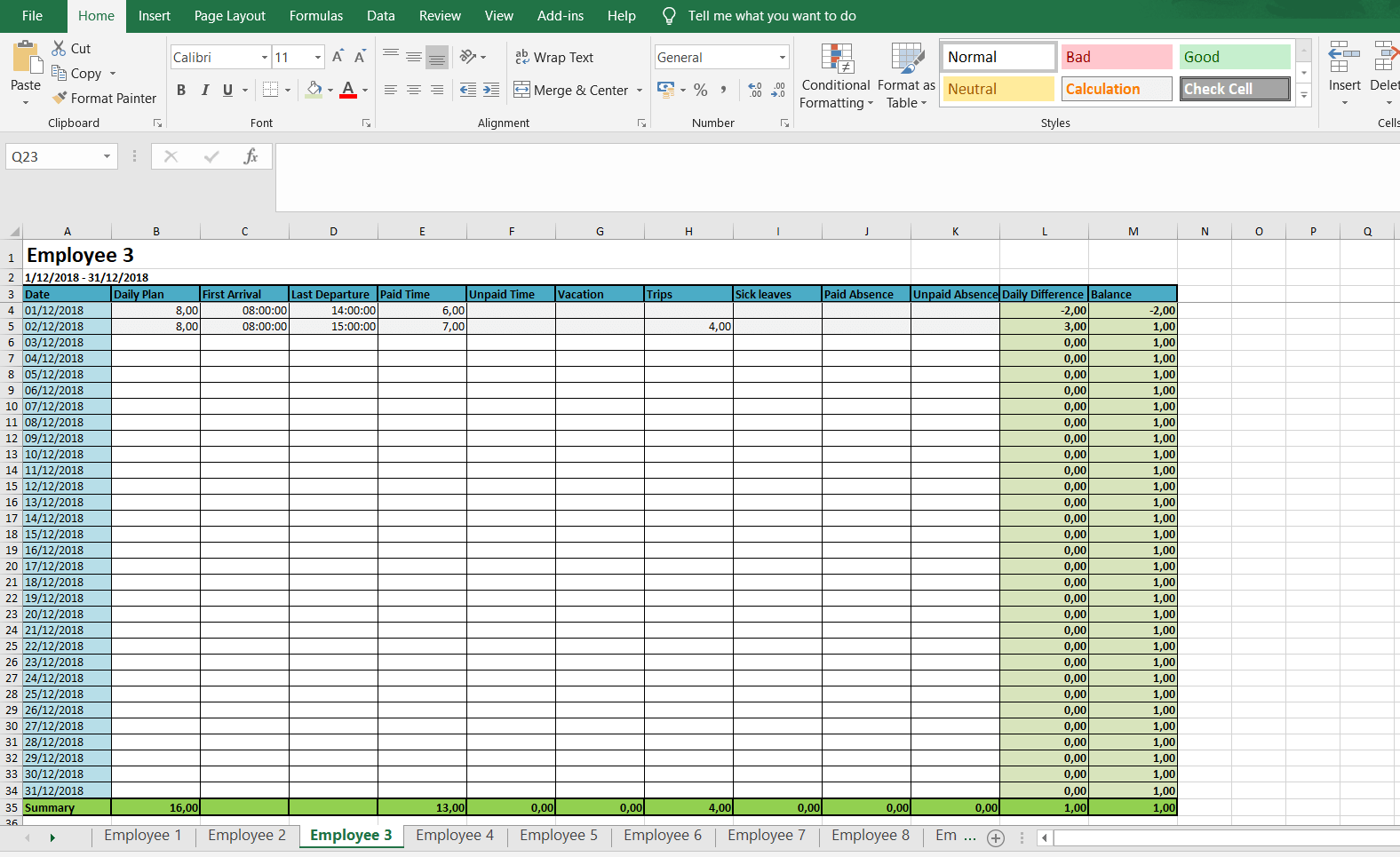 Free Monthly Weekly Timesheet Templates Spica