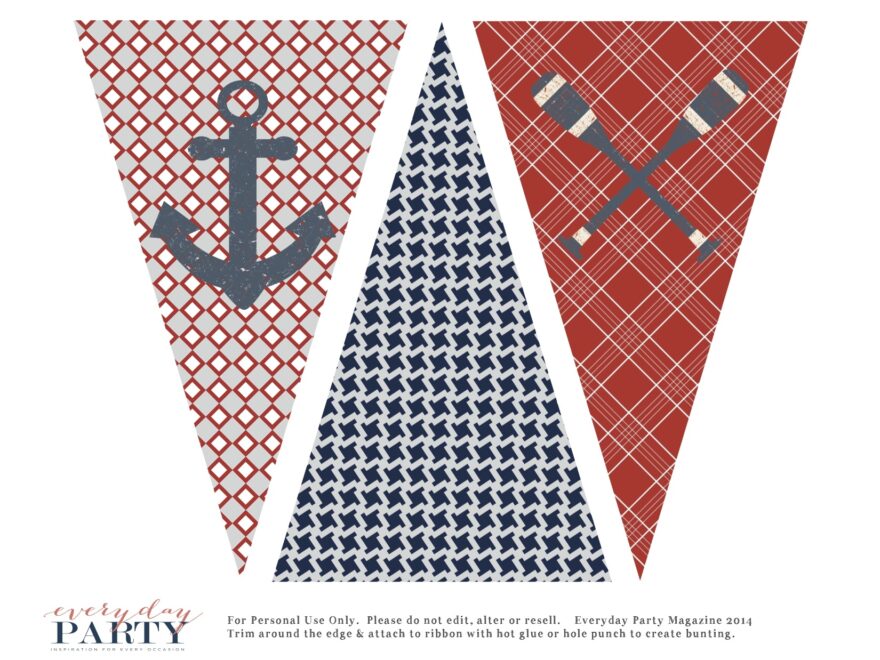 Free Nautical Party Printables Everyday Party Magazine