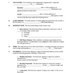 Free Personal Loan Agreement Template Sample PDF Word EForms