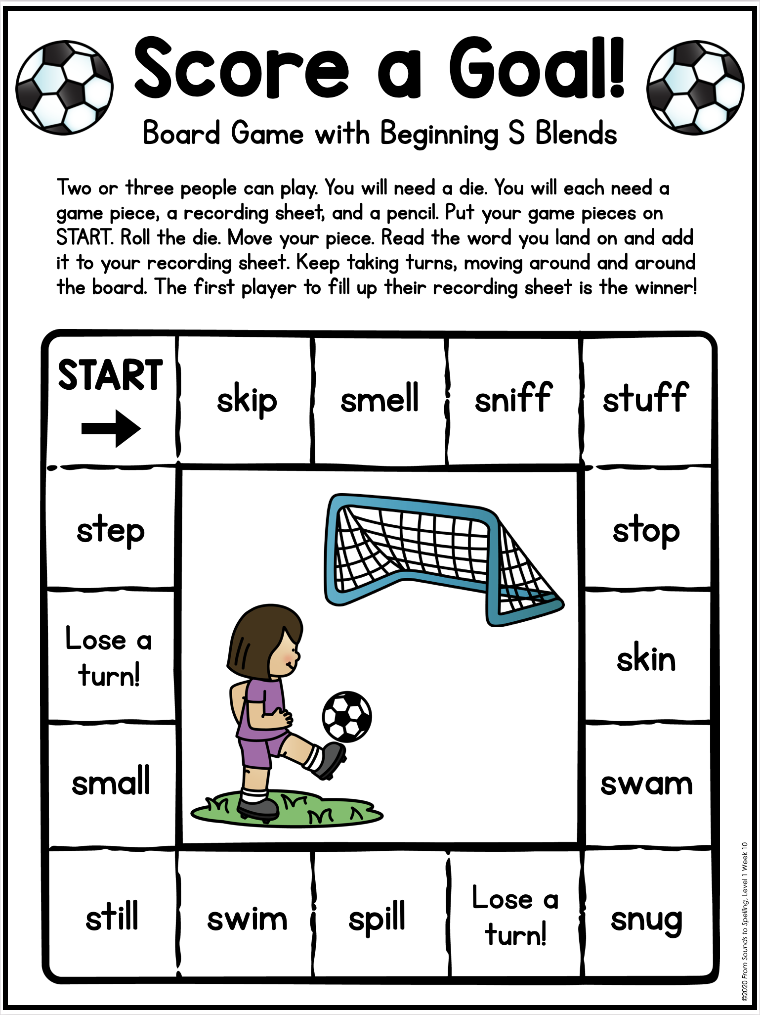 Free Phonics Activities Printables