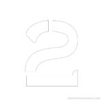 Free Printable 4 Inch Number Stencils 1 10