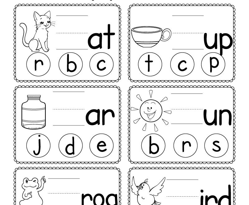 Free Printable Beginning Sounds Worksheet