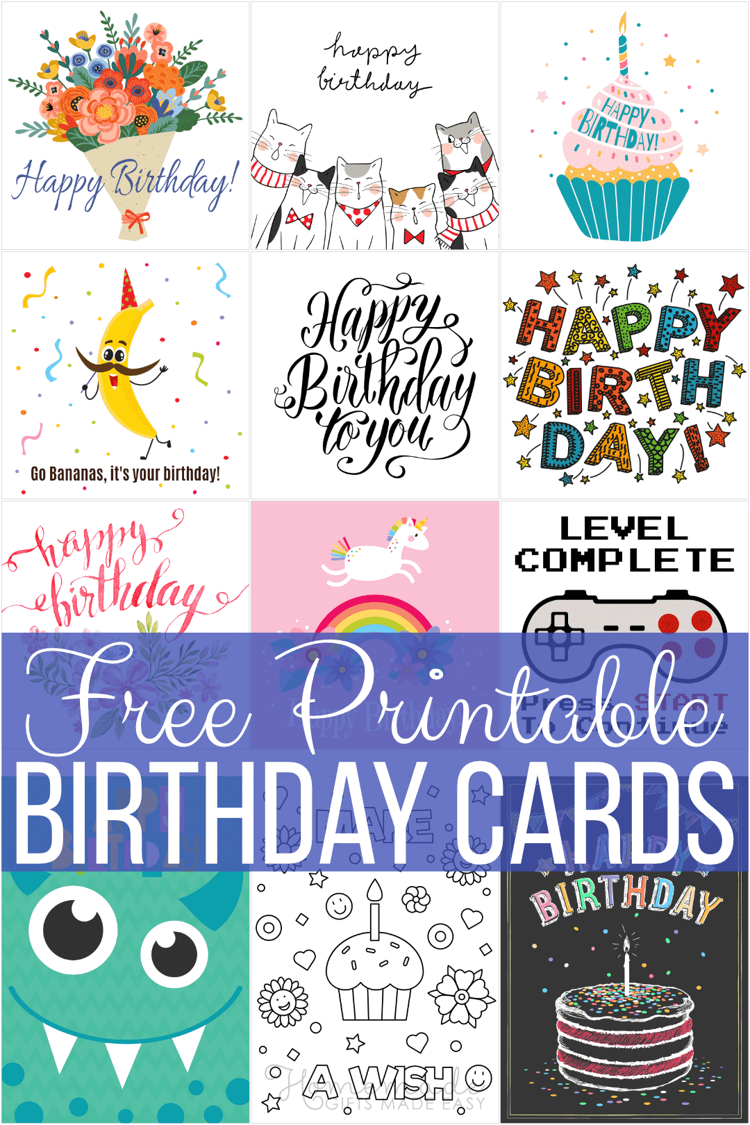 Free Printable Unicorns