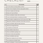 Free Printable Cleaning Checklist Templates Canva