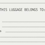 Free Printable Customizable Luggage Tag Templates Canva