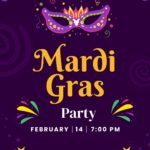 Free Printable Customizable Mardi Gras Invitation Templates Canva