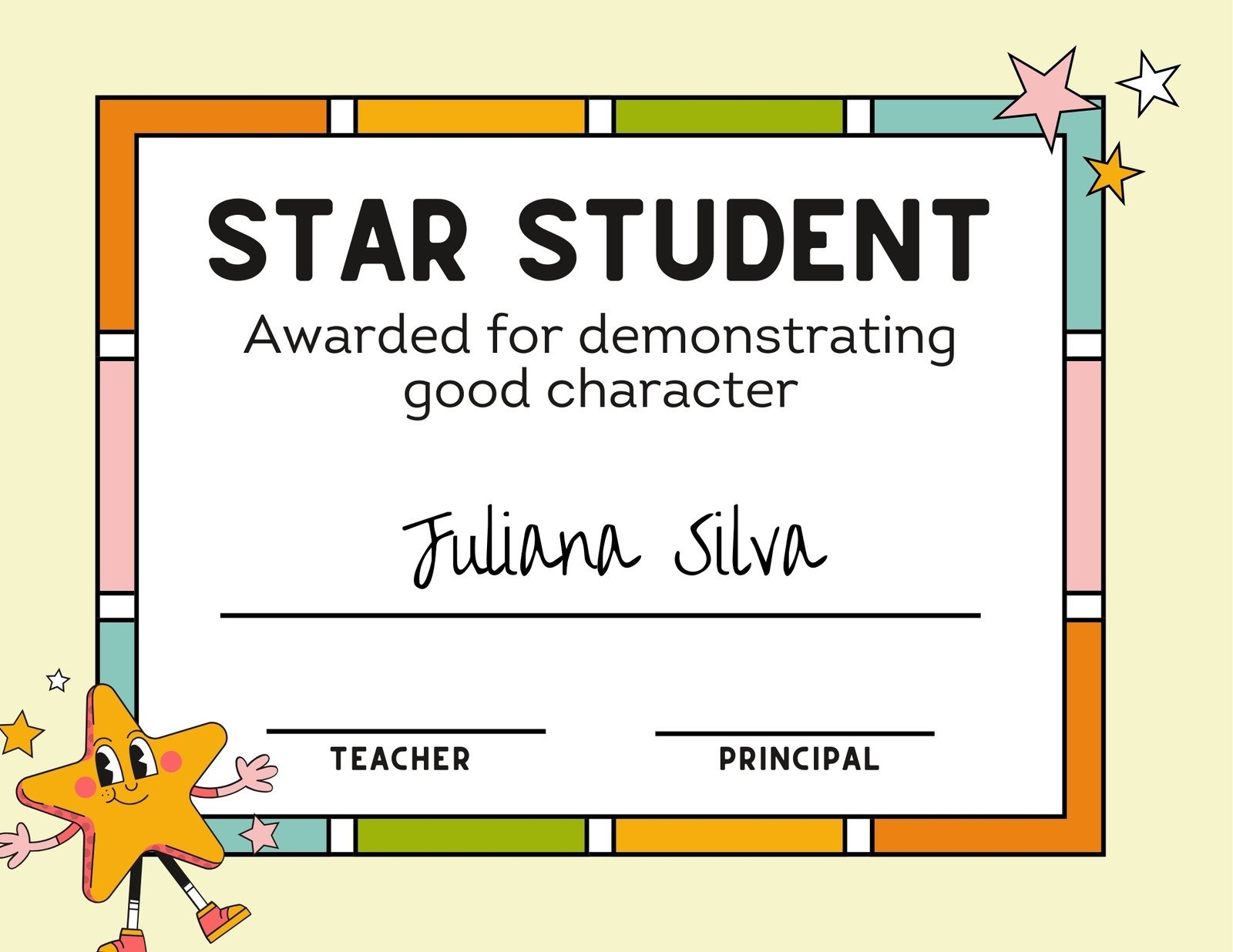 Free Printable Customizable Student Certificate Templates Canva