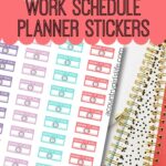 FREE Printable Digital Happy Planner Stickers Functional Work Schedule Stickers
