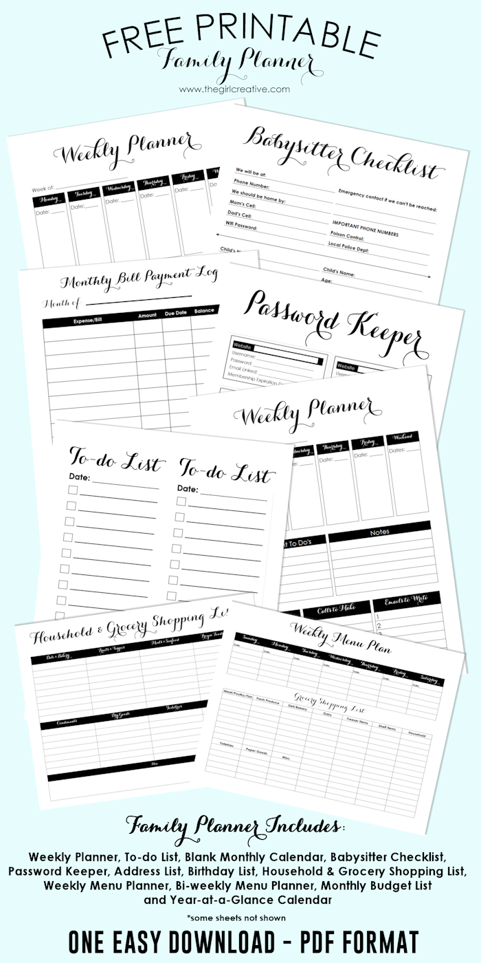 Free To Do Printables