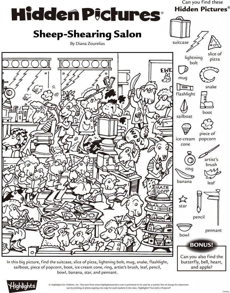 Free Printable Hidden Object Pictures For Adults