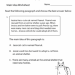 Free Printable Finding The Main Idea Worksheet