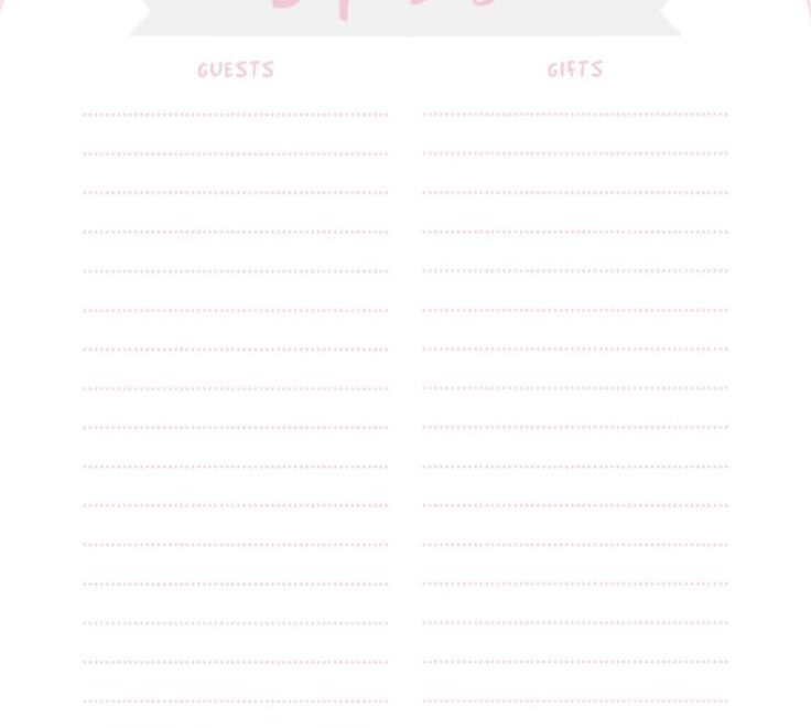 Free Printable Gift Tracker For Any Occasion