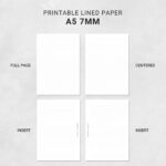 Free Printable Graph Lined Paper A4 A5 Letter Half Noty Studio