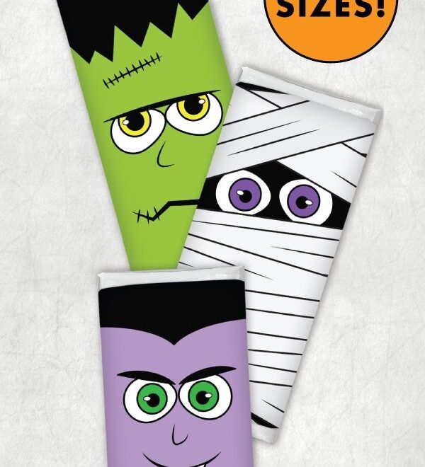 Free Printable Halloween Candy Bar Wrappers Full Size And Mini Bars
