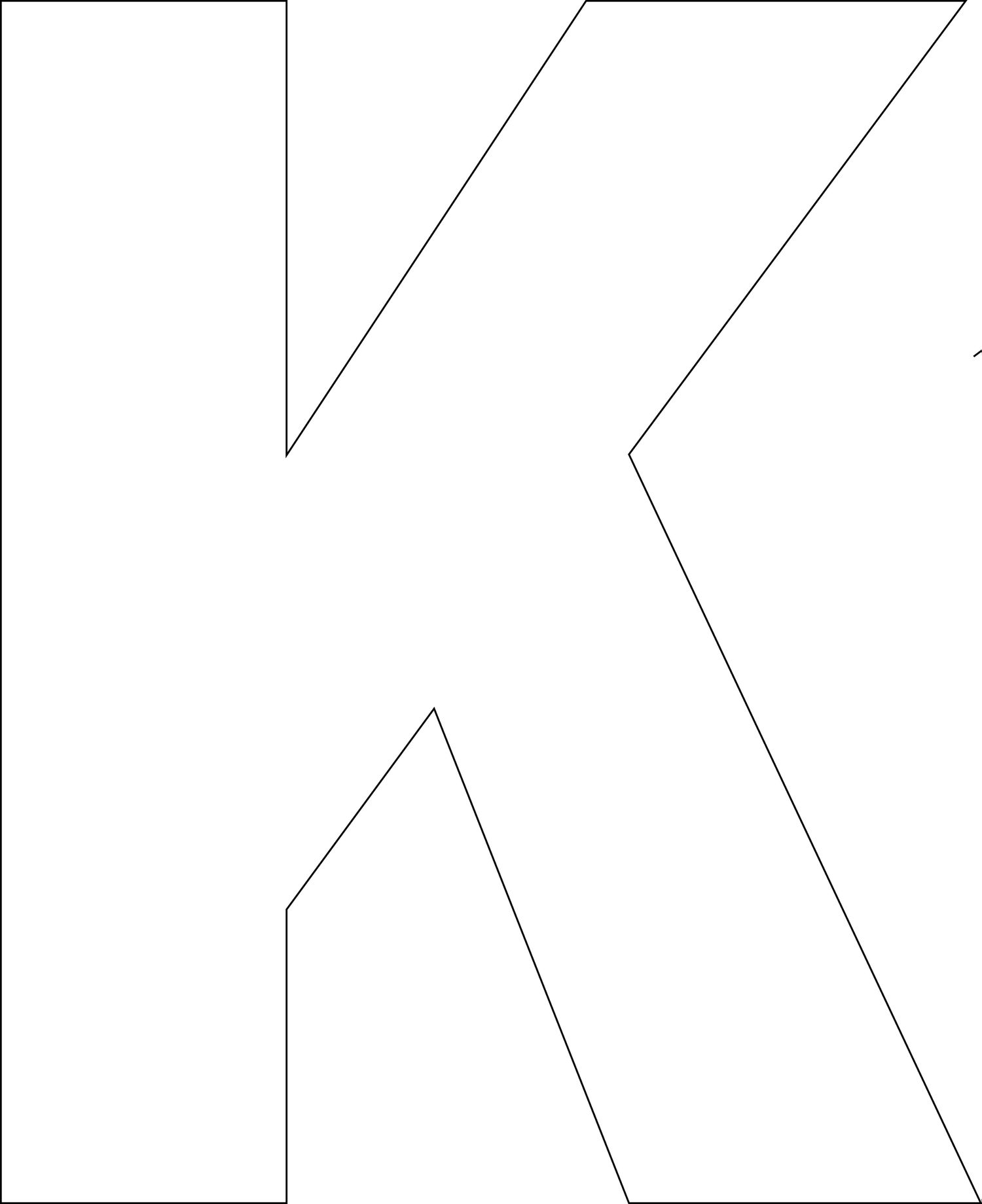 Free Printable Letters Template Uppercase Alphabet