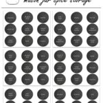 Free Printable Mason Jar Spice Jar Labels Mason Jar Crafts Love