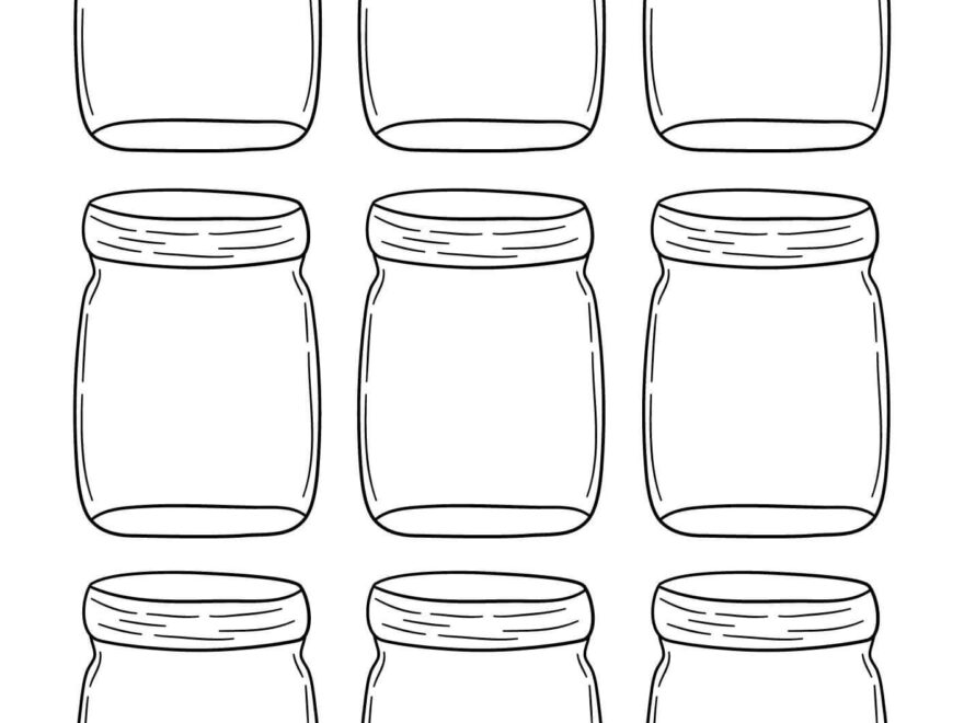 Free Printable Mason Jar Templates Lil Tigers Lil Tigers Mason Worksheets Library