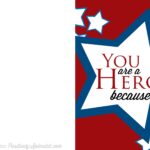 Free Printable Memorial Day Hero Card Positively Splendid Crafts Sewing Recipes And Home Decor